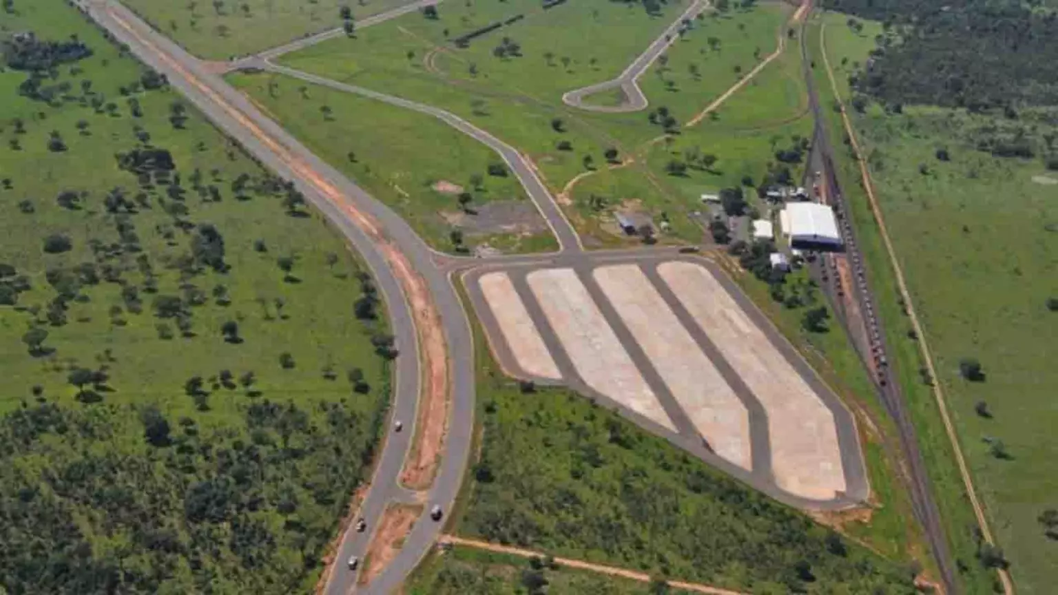 Porto Seco de Campo Grande visto de cima. (Foto: PMCG)