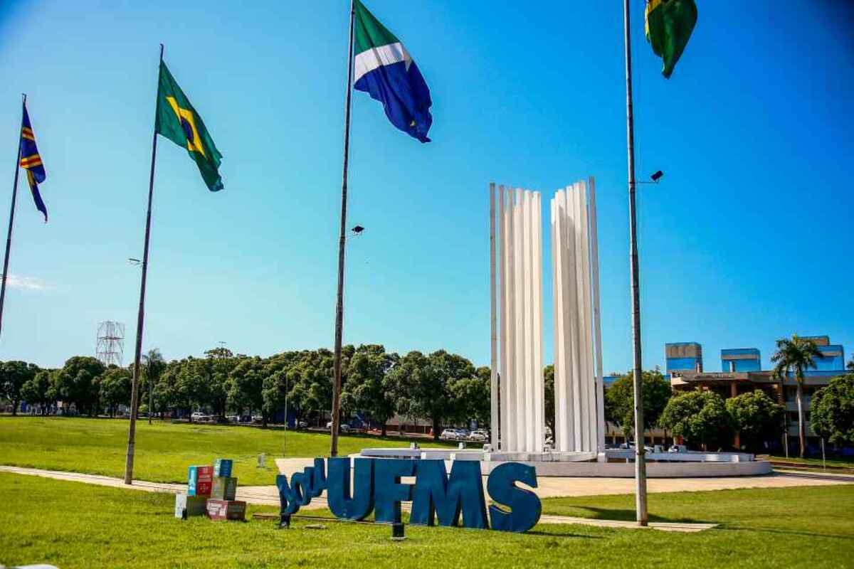 Fachada da UFMS em Campo Grande, (Foto: Nathalia Alcântara / Jornal Midiamax)