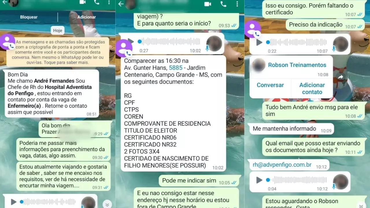 Conversa entre vítima e golpista. (Leitor Midiamax)