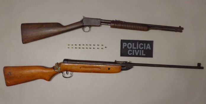 Armas e munições apreendidas (Foto: Divulgação/Polícia Civil)