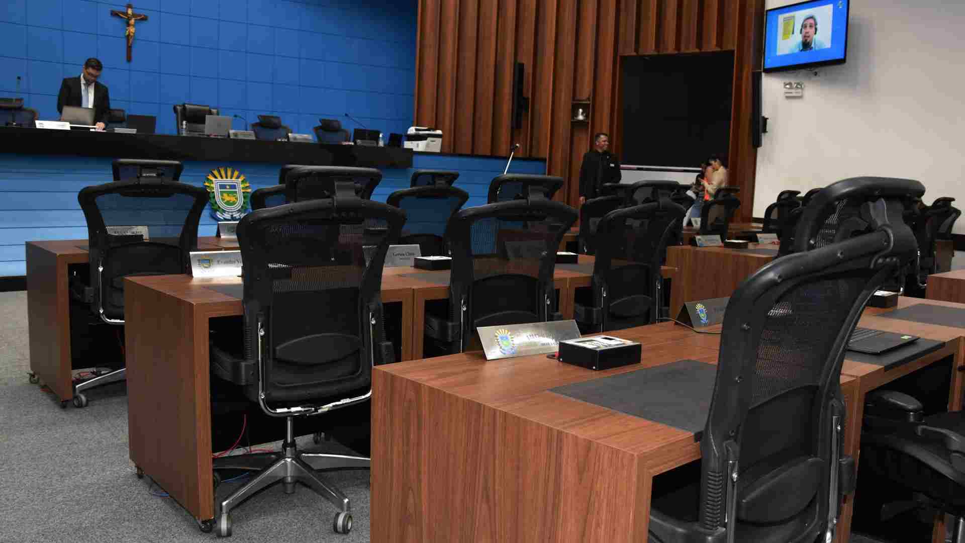 Plenário Deputado Júlio Maia, na Assembleia Legislativa. (Foto: Luciana Nassar, Alems)