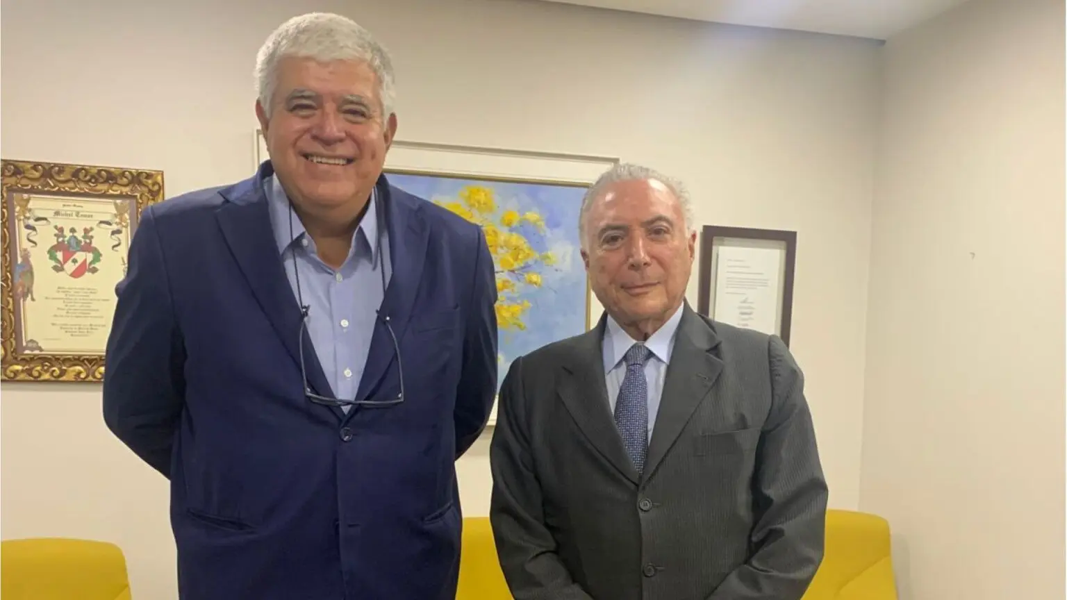 Marun e Temer se encontraram nesta semana. (Foto: Divulgação)