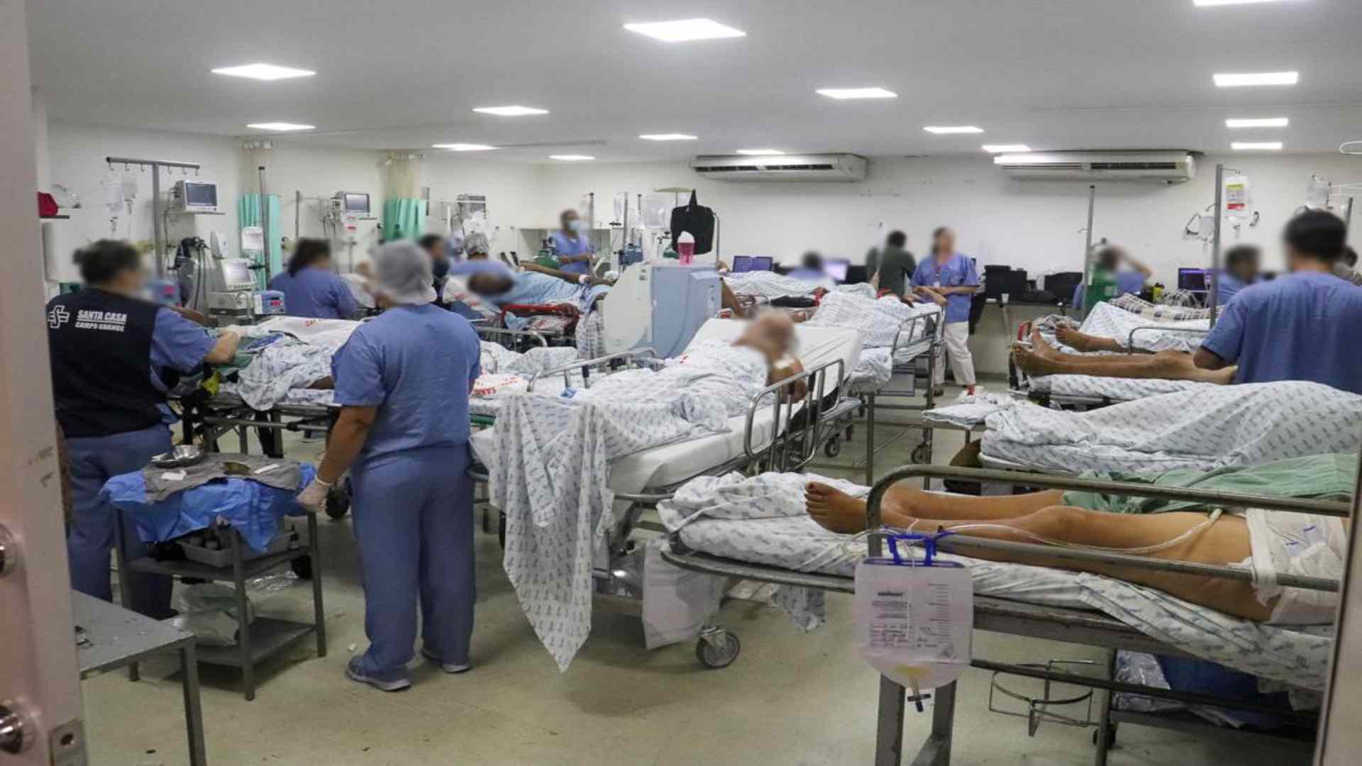 Hospital enfrenta superlotação - Foto: Santa Casa de Campo Grande