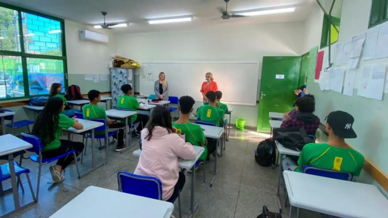 Sala de aula de escola estadual em Campo Grande. (Foto: Ilustrativa/SED)