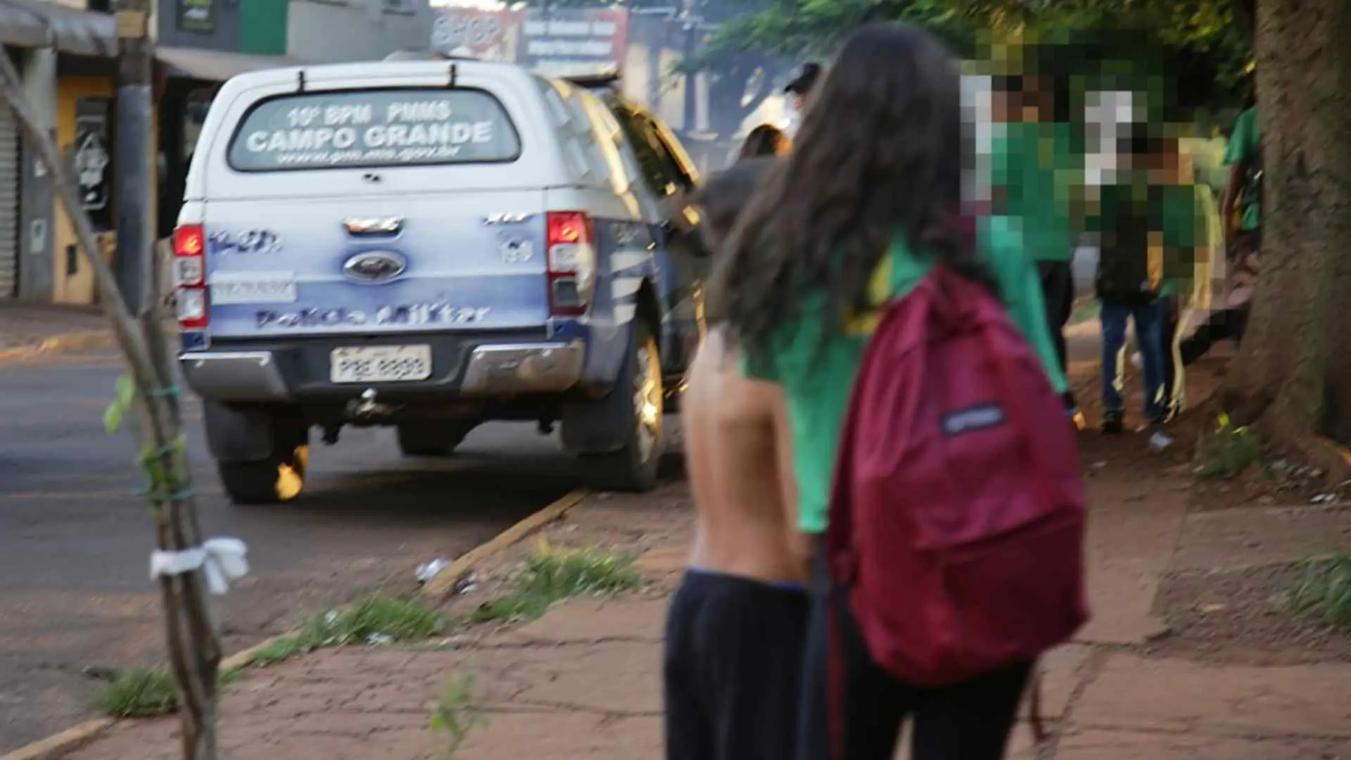 Ronda escolar é realizada em escolas da Capital. (Foto: Kísie Ainoã / Midiamax)