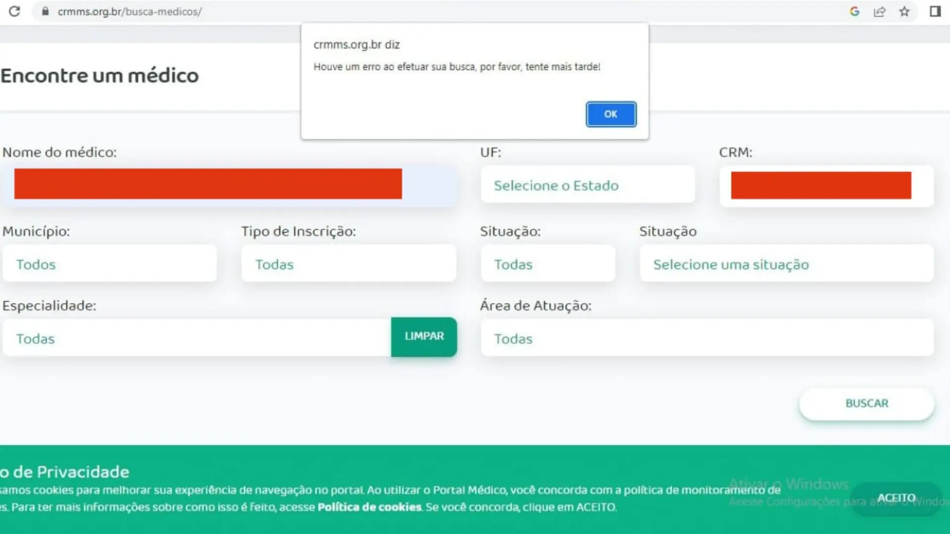 Nome do suposto médico não consta nos registros do CRM