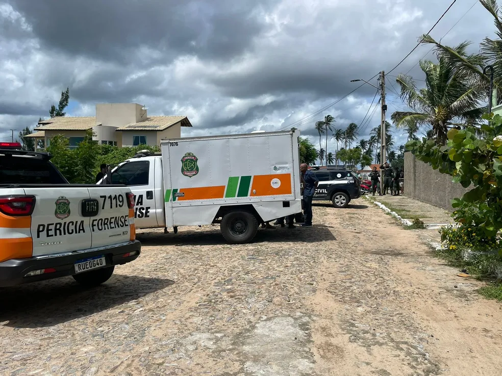 Policiais civis são mortos dentro de delegacia em Camocim, no interior do Ceará.- Foto: Mateus Ferreira/TVM