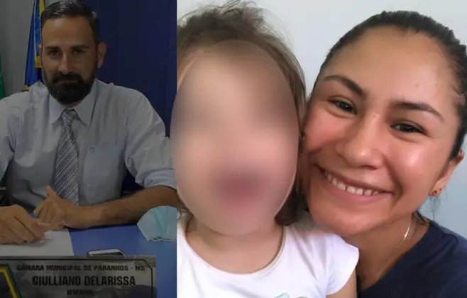 Vereador de Paranhos, Giulliano Delarissa (MDB), &eacute; acusado de n&atilde;o oferecer ajuda suficiente para tratamento m&eacute;dico da filha de 2 anos que teve com dom&eacute;stica. Foto: Reprodu&