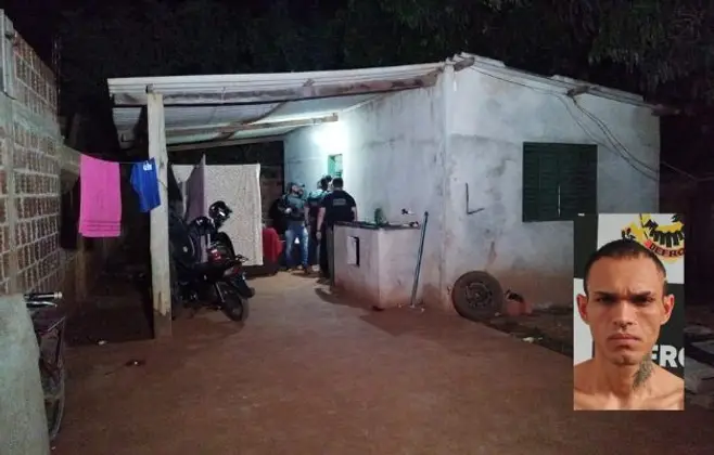 Casa em que Maikel e Fl&aacute;vio estavam escondidos; Foto: Leandro Holsbach