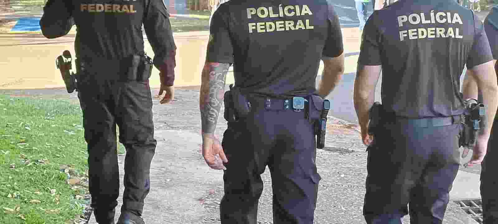 Policiais federais foram às ruas nessa quarta-feira (Foto: Marcos Morandi, Midiamax)