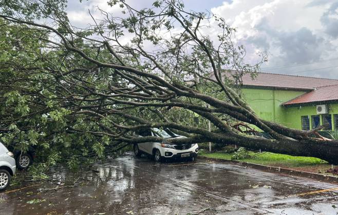 Chuva em Maracaju (Foto: TudodoMS)