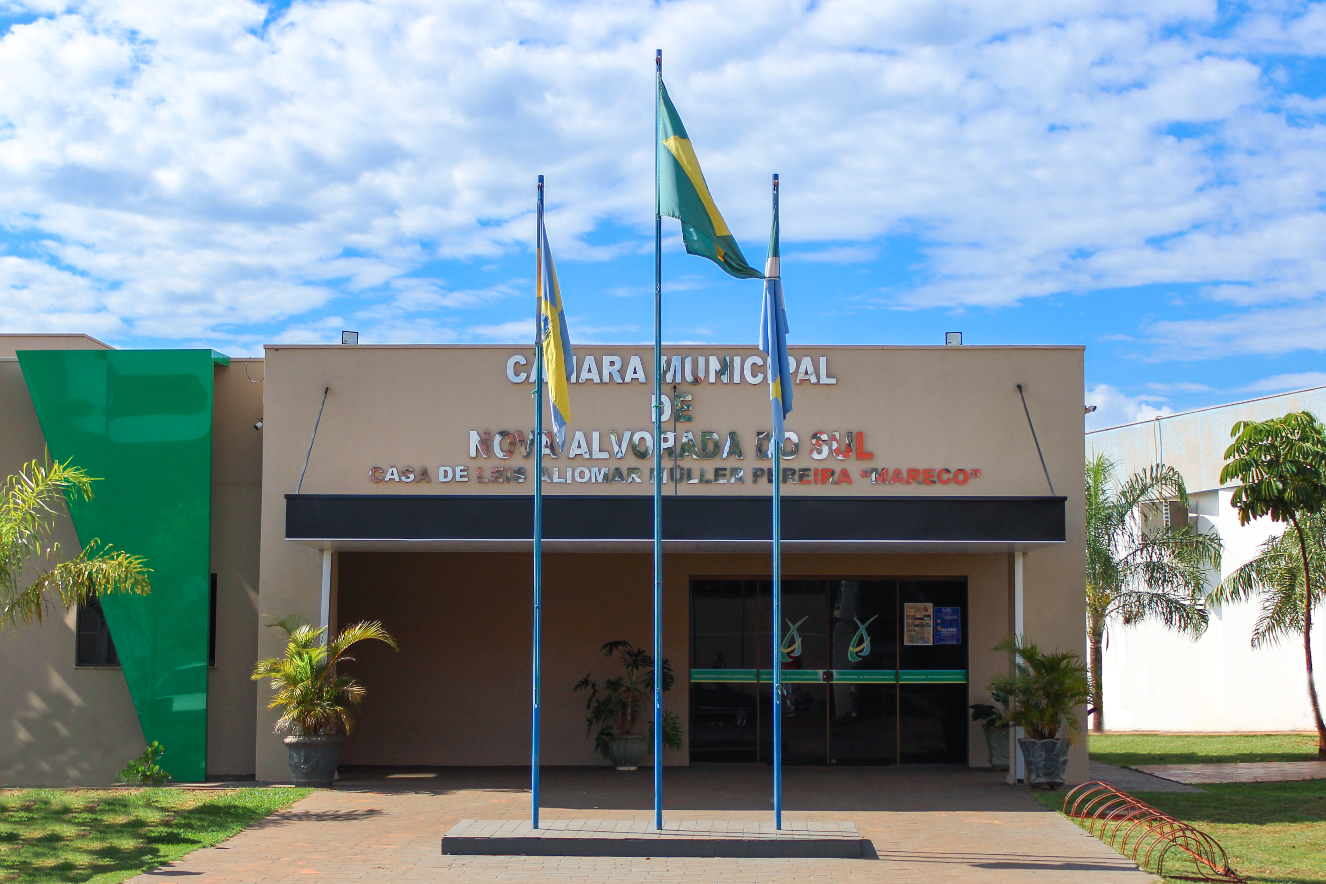 Fachada da Câmara Municipal de Nova Alvorada do Sul