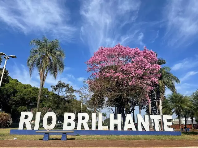 Cidade de Rio Brilhante, onde crimes ocorreram por tr&ecirc;s anos (Foto: Diego Batistoti/RB Not&iacute;cias)