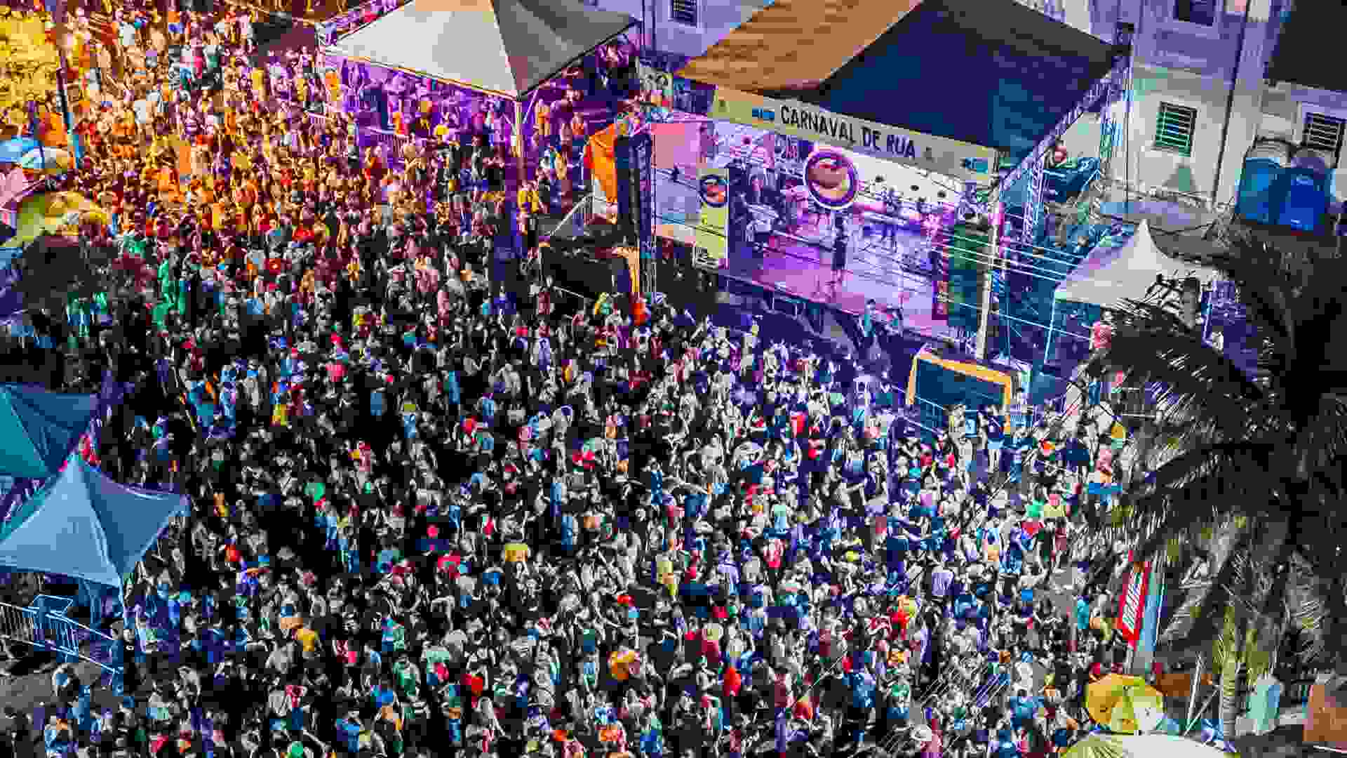 Carnaval de rua em Campo Grande. 