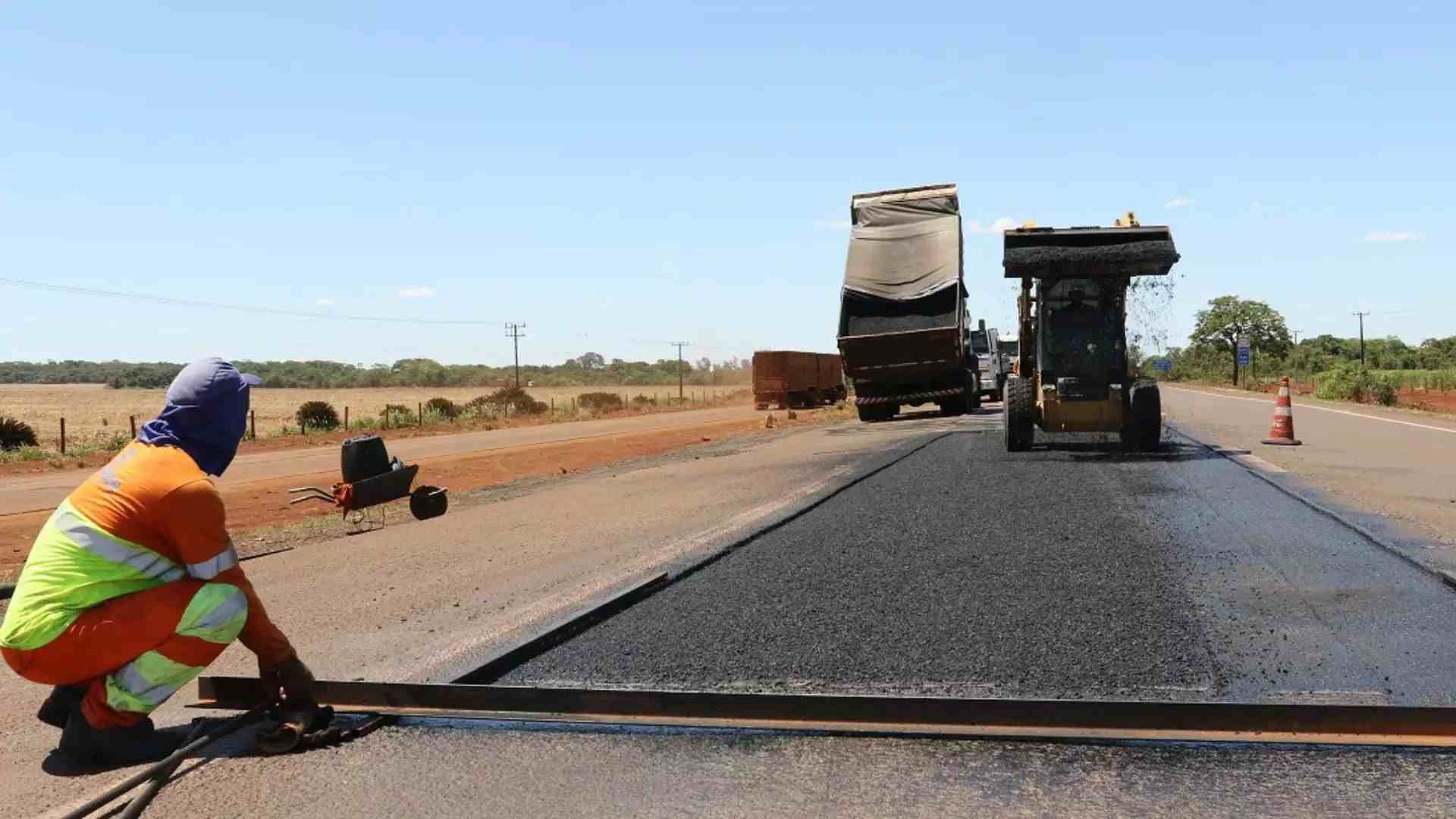 BR-163, em Mato Grosso do Sul (Foto: Rachid Waqued/CCRMSVia)