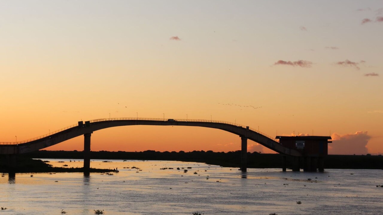 Rio Paraguai em Corumbá (Foto: Nathália Alcântara, Jornal Midiamax)