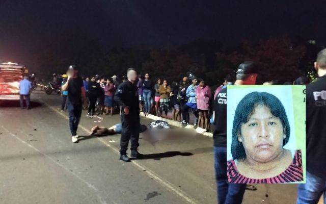 V&iacute;tima morreu no local; Foto: Leandro Holsbach/Ligado Na Not&iacute;cia