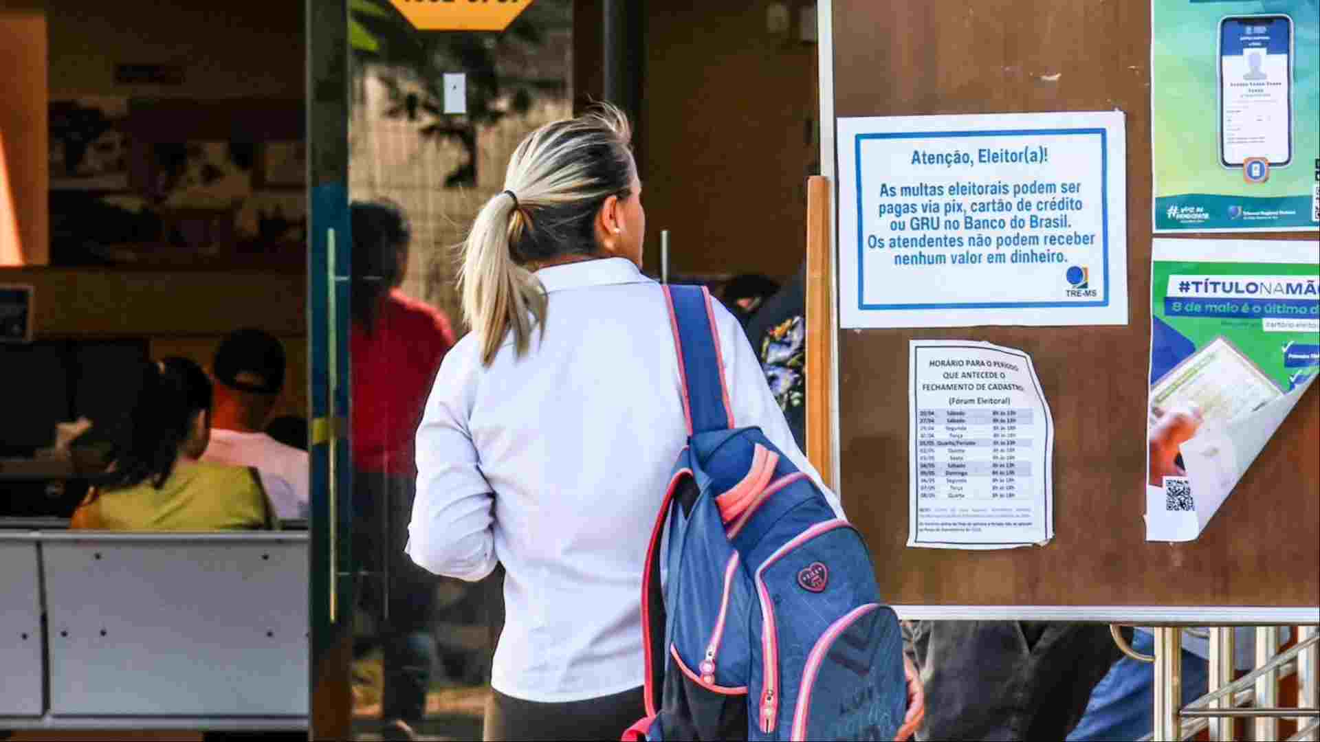 Central de Atendimento ao Eleitor, na Rua Delegado José Alfredo Hardman (Alicce Rodrigues, Midiamax)