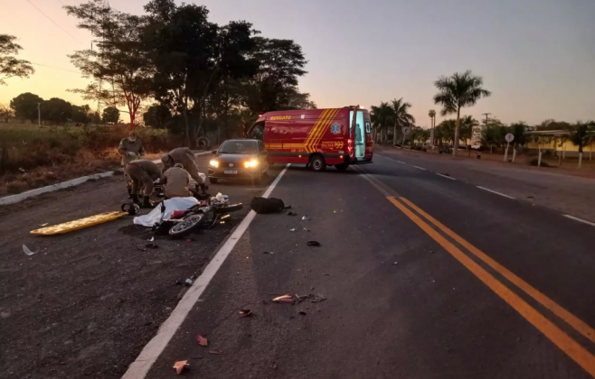 Acidente foi por volta das 5h40 desta ter&ccedil;a-feira; Foto: Divulga&ccedil;&atilde;o/Midiamax