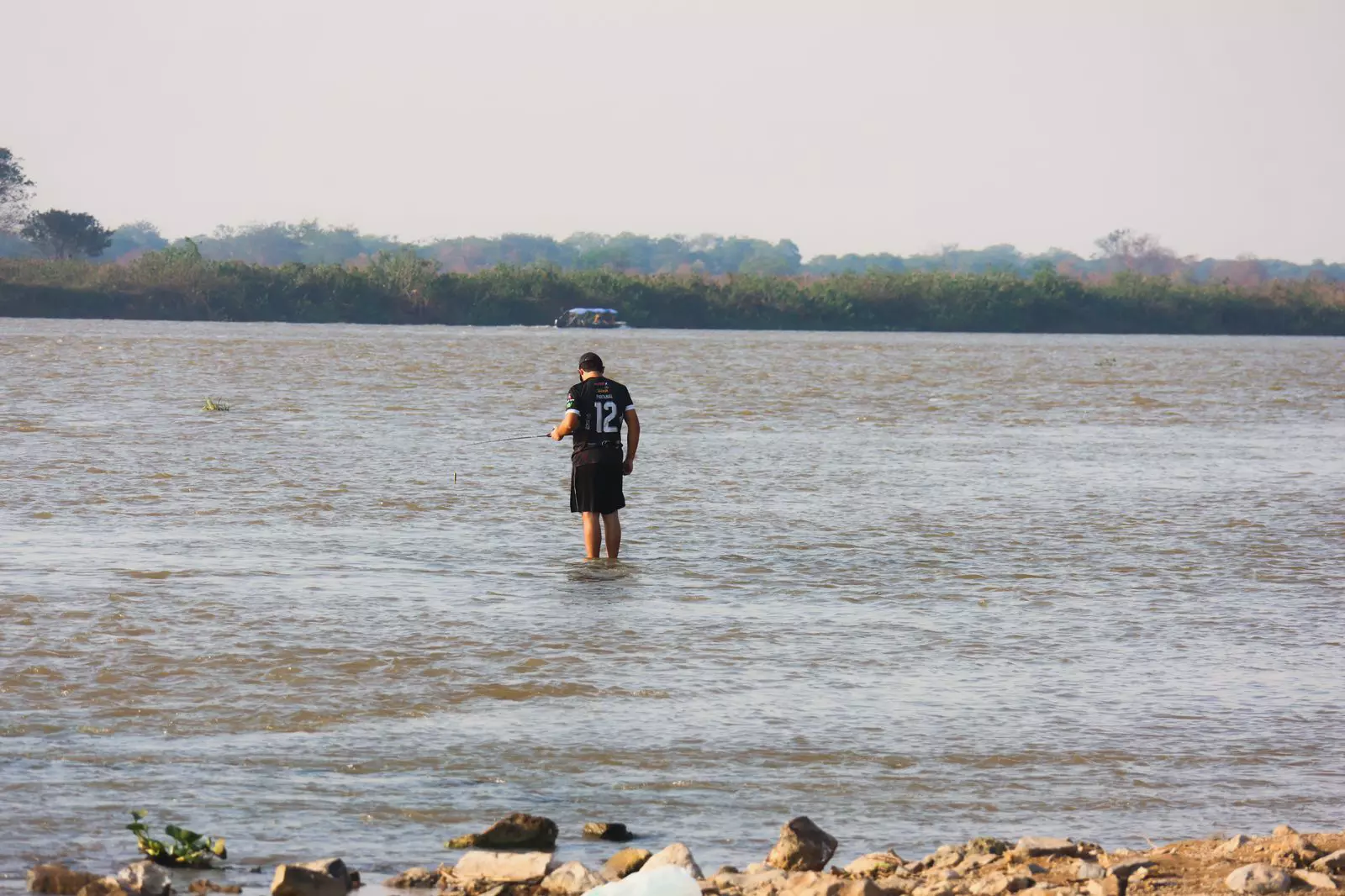 Rio Paraguai, em Corumbá (Foto: Alicce Rodrigues/Midiamax)