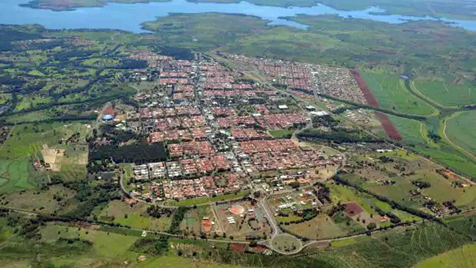 Vista aérea de Selvíria, que deve repassar Saúde Pública a uma OS por 9 meses (PMS, Divulgação)