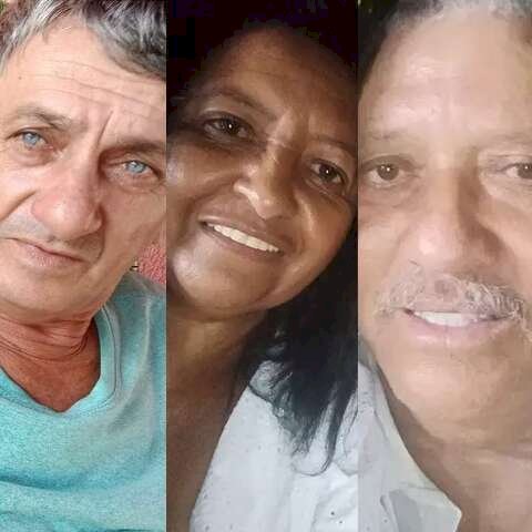 À esquerda da foto Odecir José Brunetto e à direita o casal Glauce Machado dos Santos e Ozias de Oliveira Cardoso (Foto: Reprodução/ Redes sociais)