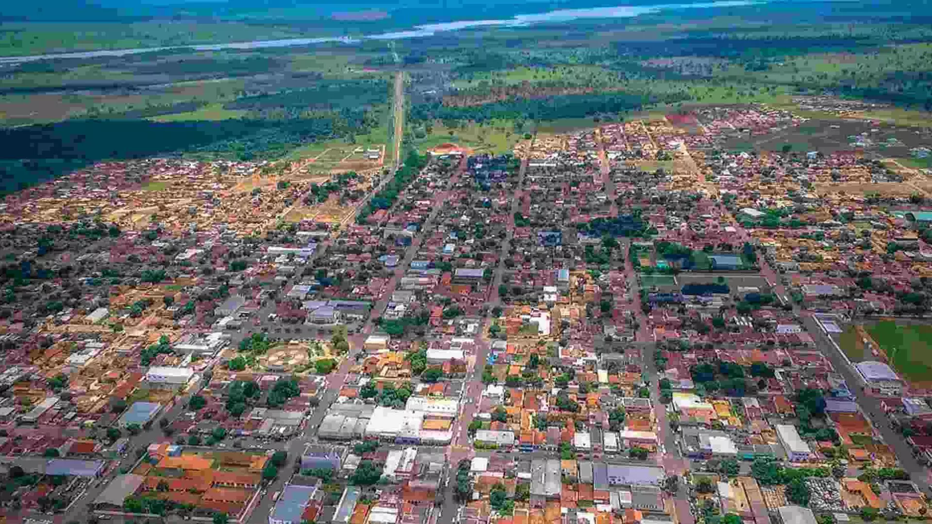 Bataguassu em vista aérea. (Divulgação)