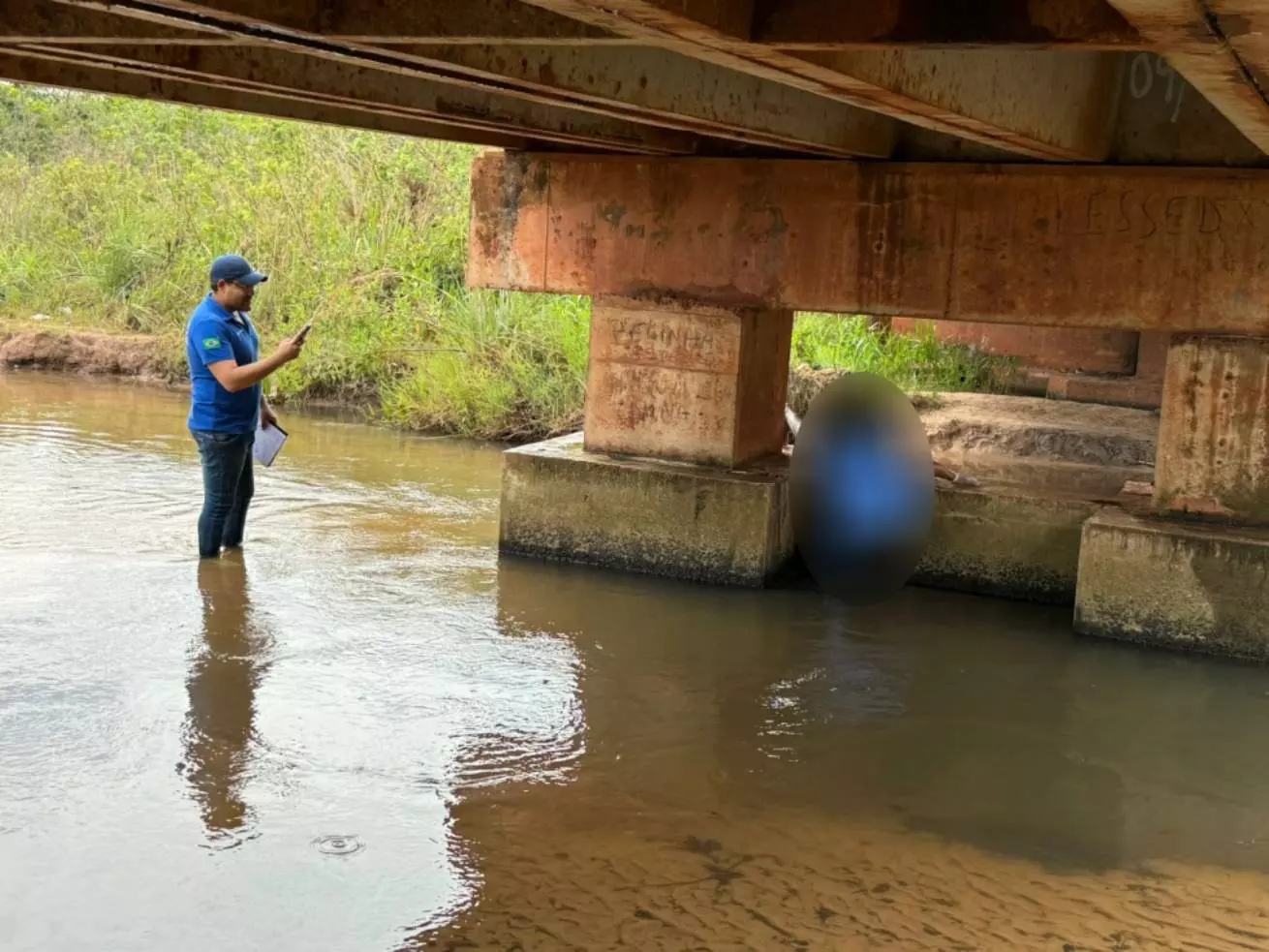 Local onde onde o homem foi encontrado (Foto: Jornal da Nova)