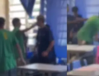 VÍDEO: Aluno que espancou adolescente em sala de aula em Campo Grande é transferido de escola