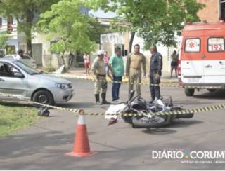 Corumbá : Guarda municipal morre em colisão entre carro e moto