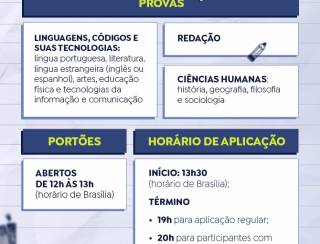 Mais de 4,3 milhões de candidatos participam hoje do Enem 2024