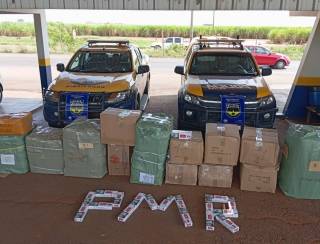 Equipe da PMR apreende R$ 28 mil em brinquedos e cigarros em Angélica e Nova Andradina