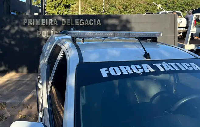 Jardim : Homem é preso pela PM, após furtar caixa térmica de dentro de veículo