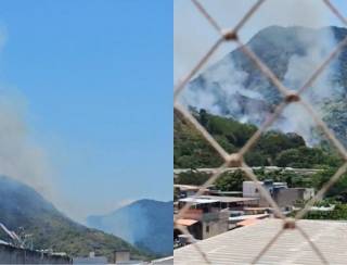 Incêndio atinge Parque Natural Municipal de Grumari no Rio de Janeiro