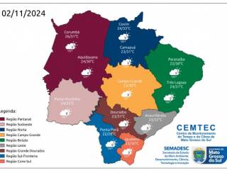 12 cidades de MS estão com acumulado de chuva e outras 35 podem ter chuvas intensas