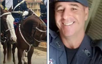 Cavaleiro da PM morre ao cair de cavalo durante desfile de 7 de Setembro