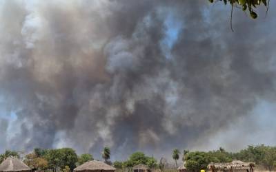 Incêndios em terras indígenas cresceram 80% em 2024