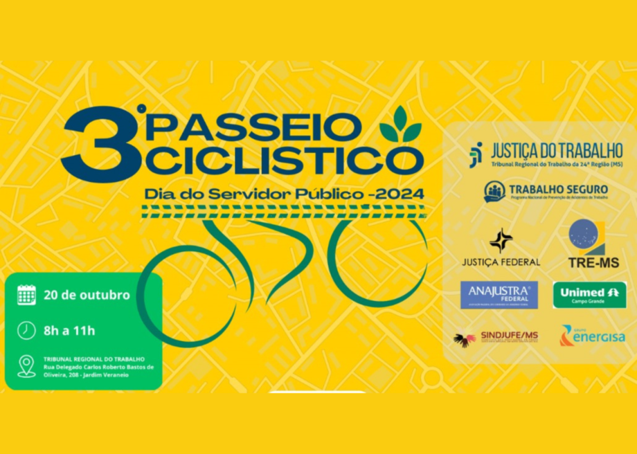 Poder Judiciário participa de passeio ciclístico em celebração ao Dia do Servidor Público