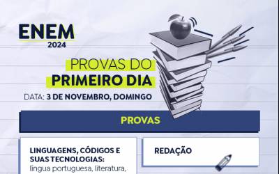 Mais de 4,3 milhões de candidatos participam hoje do Enem 2024