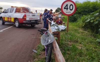 Mulher morre atropelada na BR-163; motorista foge sem prestar socorro