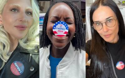 De Lady Gaga a Demi Moore; as estrelas que votaram nas eleições dos EUA