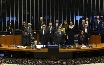 Rodrigo Pacheco da início à 10ª Cúpula dos Parlamentos do G20 em Brasília