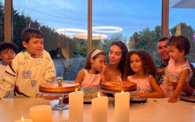 CR7 comemora aniversário de sete anos da filha; veja as fotografias