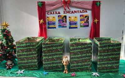 Escolas estaduais se mobilizam para arrecadar brinquedos para a campanha Caixa Encantada